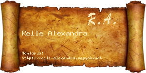 Reile Alexandra névjegykártya